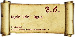 Nyókó Oguz névjegykártya